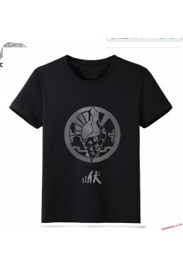 Black - Touken Ranbu Online Men Anime Fashion T-shirts