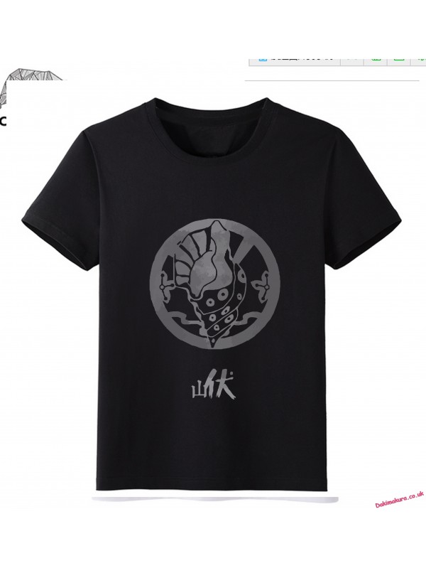 Black - Touken Ranbu Online Men Anime Fashion T-shirts