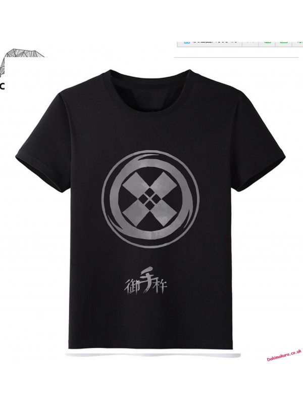 Black - Touken Ranbu Online Men Anime Fashion T-shirts