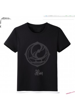 Black - Touken Ranbu Online Men Anime Fashion T-shirts