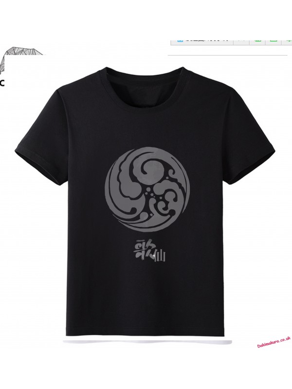 Black - Touken Ranbu Online Men Anime Fashion T-shirts