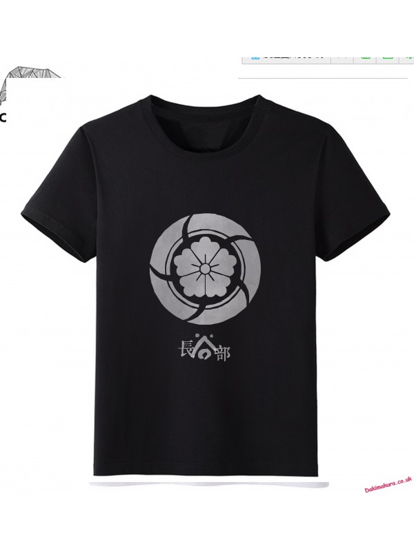 Black - Touken Ranbu Online Men Anime Fashion T-shirts