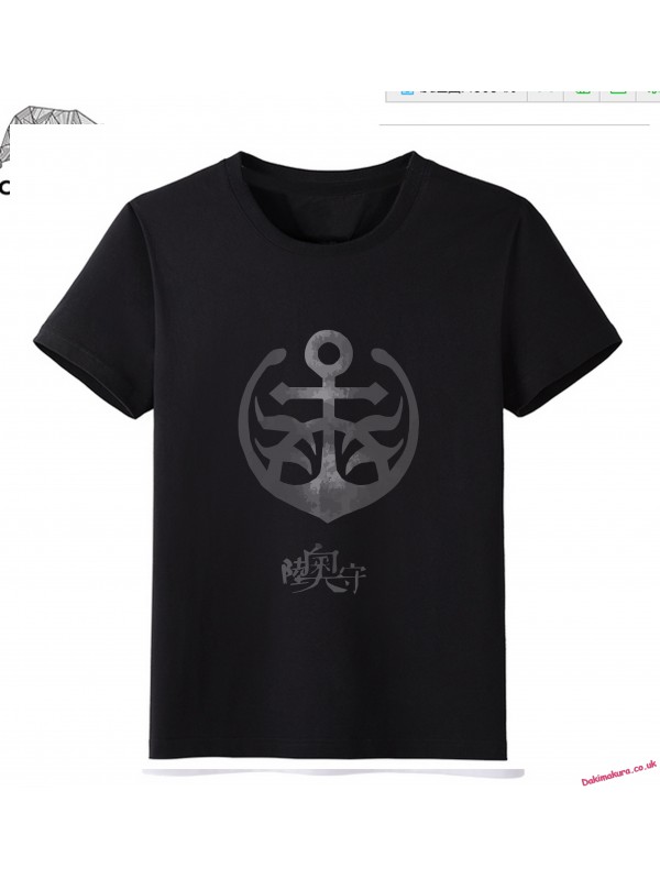 Black - Touken Ranbu Online Men Anime Fashion T-shirts