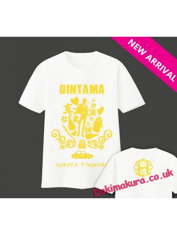 New Hijikata Toushirou-Gintama Mens Anime Fashion T-shirts