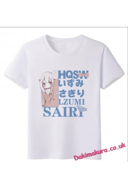 Izumi Sagiri - Eromanga Sensei White Anime T-shirts