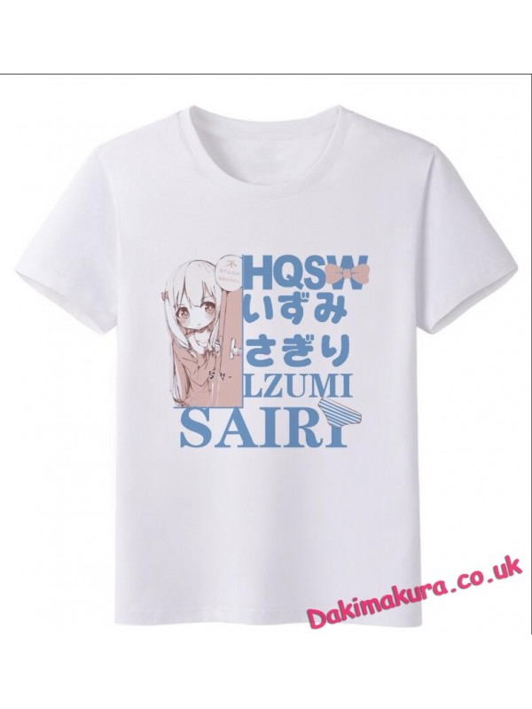 Izumi Sagiri - Eromanga Sensei White Anime T-shirts