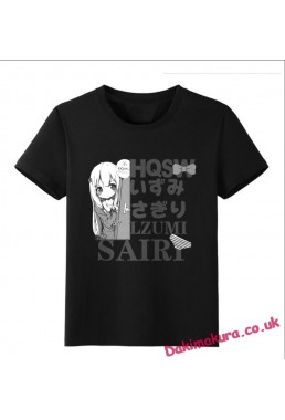 Izumi Sagiri - Eromanga Sensei Black Anime T-shirts