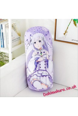 Emilia Re:Zero Natural Velvet Softness Comfortable Round Daki Pillow