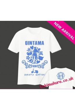 New Sakata Gintoki-Gintama Mens Anime Fashion T-shirts