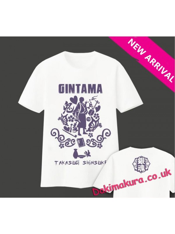 New Takasugi Shinsuke-Gintama Mens Anime T-shirts