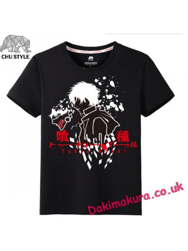 Tokyo Ghoul black Mens Anime T-shirts