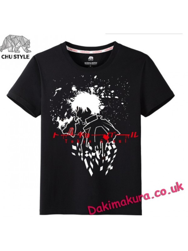 Tokyo Ghoul black Men Anime Fashion T-shirts