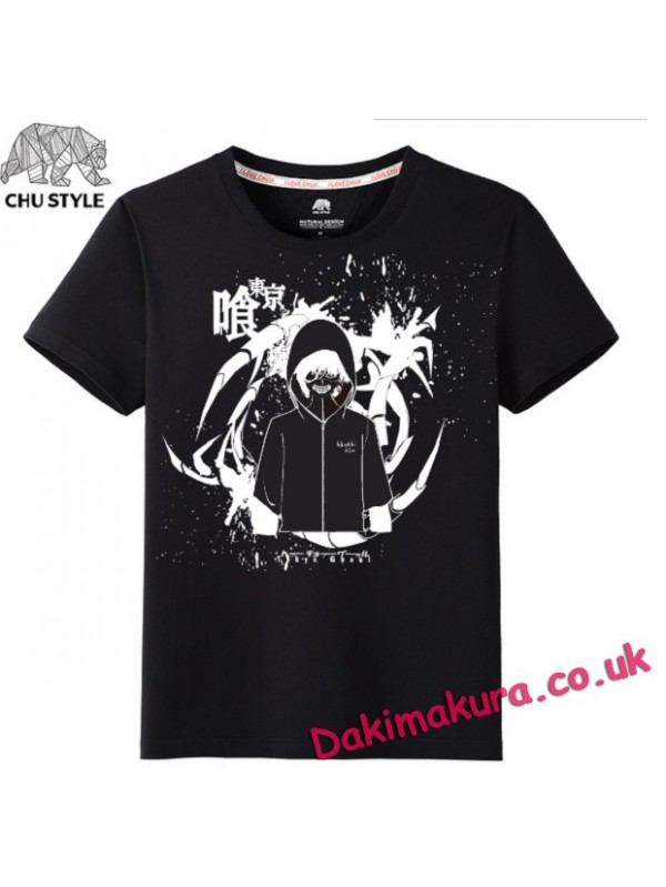 Tokyo Ghoul black Mens Anime T-shirts