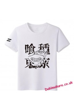 Tokyo Ghoul white Men Anime Fashion T-shirts