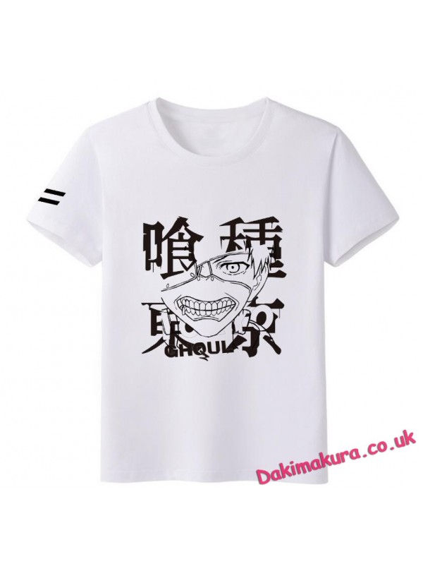 Tokyo Ghoul white Men Anime Fashion T-shirts