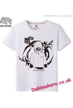 Tokyo Ghoul white Mens Anime T-shirts