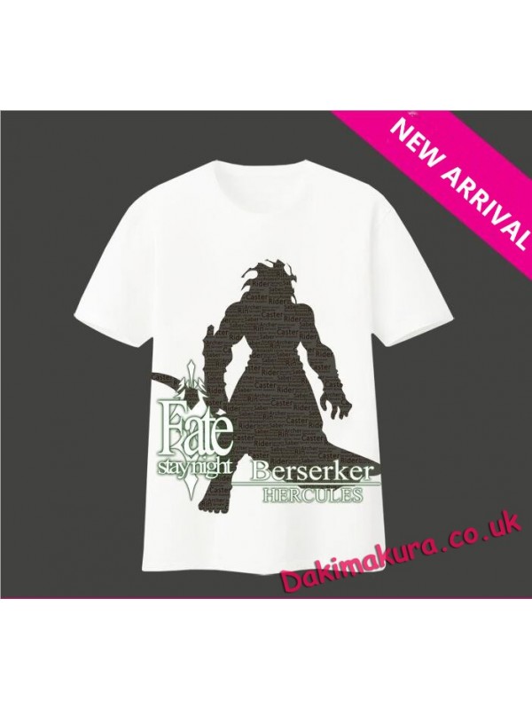 New Fate staynight Berserker Hercules Mens Anime T-shirts