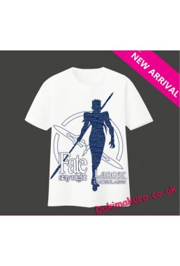 New Mens Fate staynight Lancer Anime Fashion T-shirts