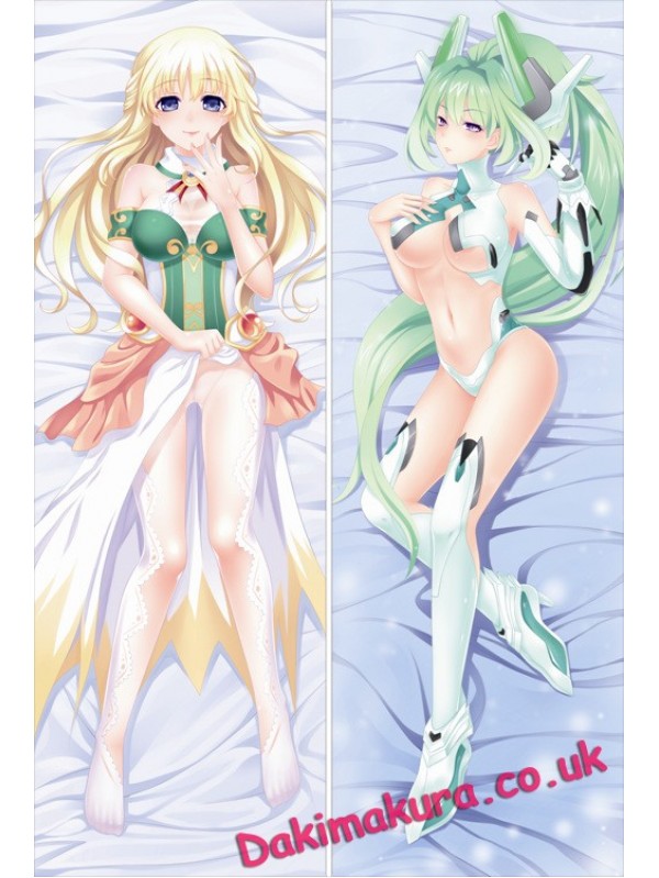 WOW colleagues original New Anime Video Game Hyperdimension Neptunia Green Heart Vert Pillow Case