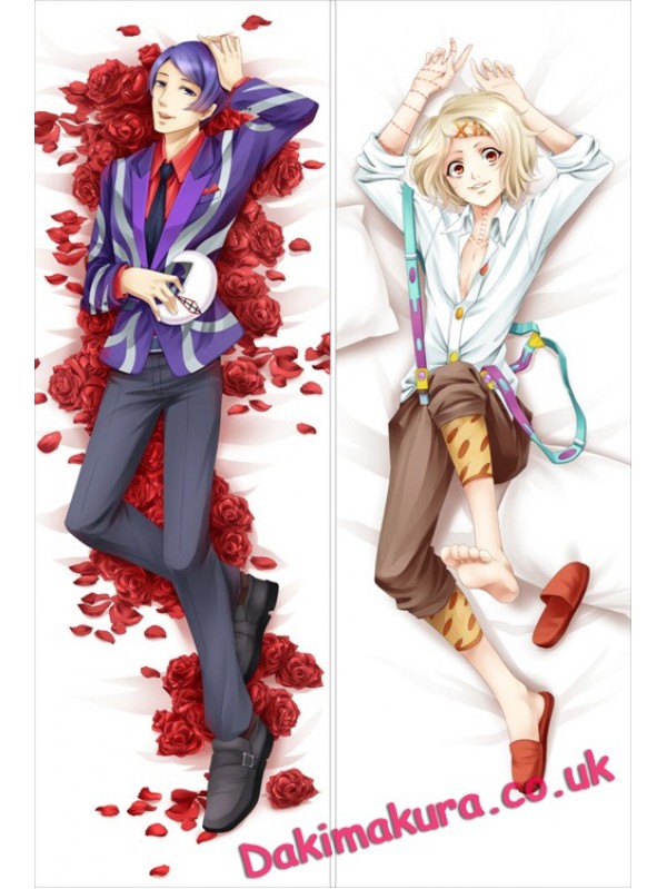 New Anime Tokyo Ghoul Shuu Tsukiyama-JUZO SUZUYA REI Dakimakura Bed Hugging Body Pillow Case