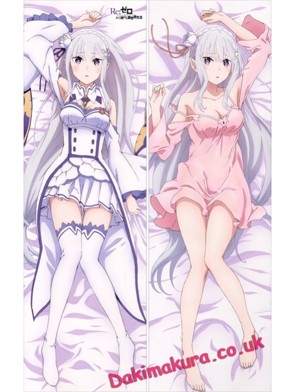 Re Zero - Emilia Anime Dakimakura Pillow Cover