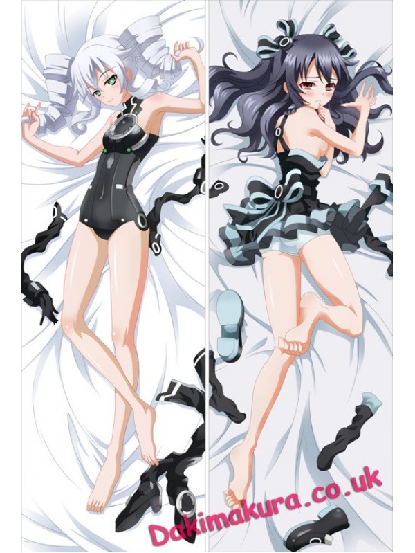 Hyperdimension Neptunia - Black Heart + Noire Full body waifu japanese anime pillowcases