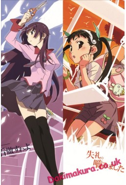 Bakemonogatari - Hitagi Senjougahara - Mayoi Hachikuji Pillow Cover