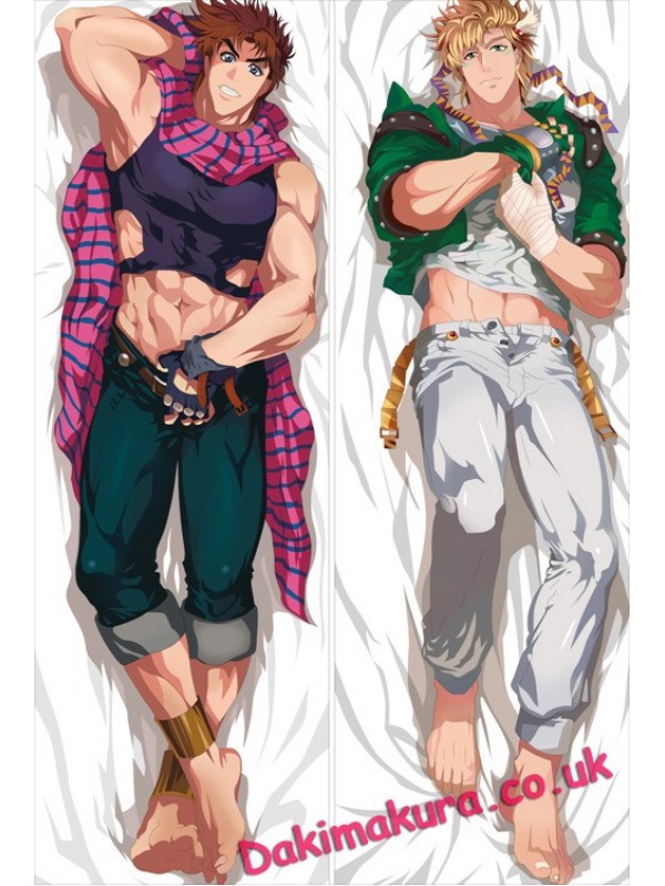 Jojos Bizarre Adventur Jonathan Joestar Caesar Zeppeli Male Dakimakura Pillow Cover