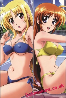 Magical Girl Lyrical Nanoha - Fate Testarossa - Nanoha Takamachi Anime Dakimakura Pillow Cover