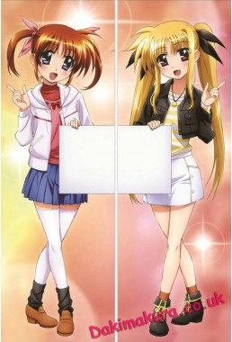 Magical Girl Lyrical Nanoha - Fate Testarossa - Nanoha Takamachi Anime Dakimakura Pillow Cover