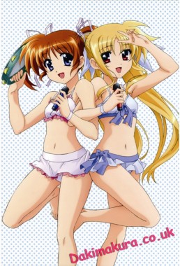 Magical Girl Lyrical Nanoha - Fate Testarossa - Nanoha Takamachi Anime Dakimakura Pillow Cover