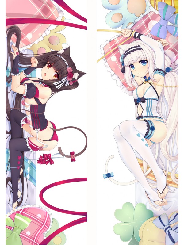 Nekopara Chocola & Vanilla Anime Dakimakura Japanese Love Body Pillow Cover