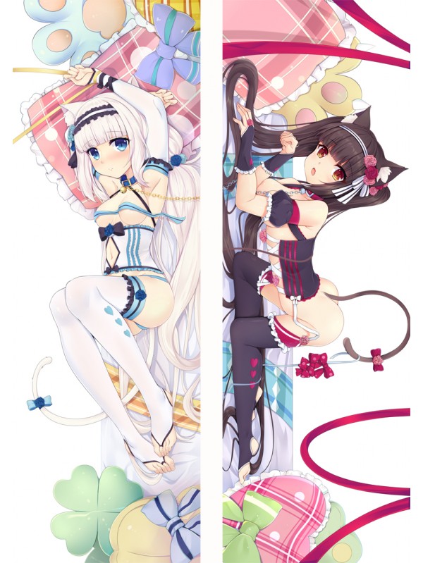 Nekopara Chocola & Vanilla Anime Dakimakura Japanese Love Body Pillow Cover