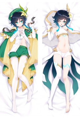 Genshin Impact Wendy Anime Dakimakura Japanese Love Body Pillowcover Case