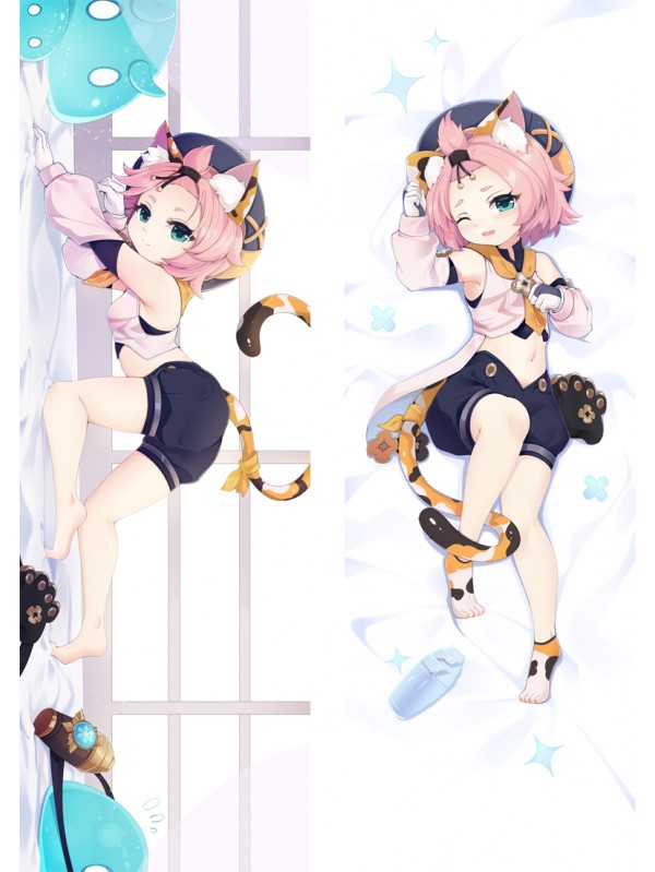 Genshin Impact Diona Pillow Case Anime Japanese Dakimakura Hugging Body Pillow Cover