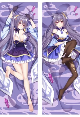 Genshin Impact Keqing Anime Dakimakura Japanese Love Body Pillowcover Case