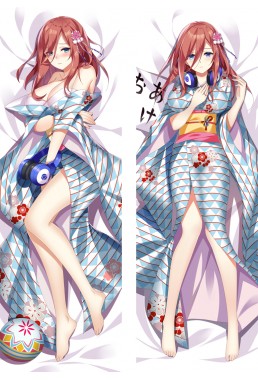 The Quintessential Quintuplets Nakano Miku Hugs Body Waifu Japanese Anime Pillow Case Cover