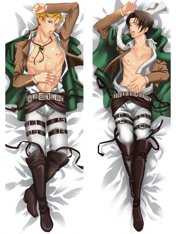 Attack on Titan Erwin & Levi Anime Dakimakura Japanese Hugging Body Pillow Case Cover