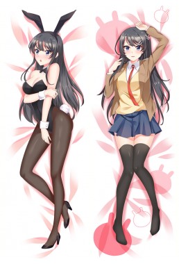 Rascal Does Not Dream of Bunny Girl Senpai Anime Dakimakura Japanese Love Body Pillow Cover