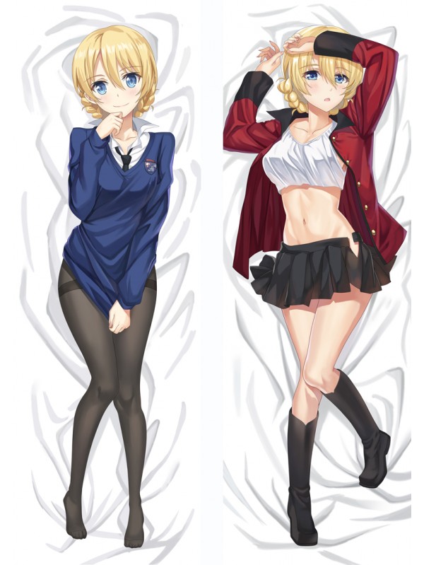 Girls und Panzer Darjeeling Anime Dakimakura Japanese Love Body Pillow Cover