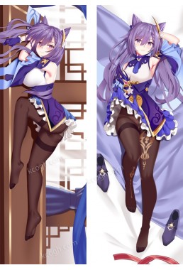 Genshin Impact Keqing Pillowcover Anime Japanese Dakimakura Hugging Body Pillow Case