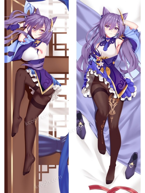 Genshin Impact Keqing Pillowcover Anime Japanese Dakimakura Hugging Body Pillow Case