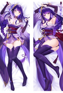 Genshin Impact Raiden Shogun Baal Anime Dakimakura Japanese Hugging Body PillowCase