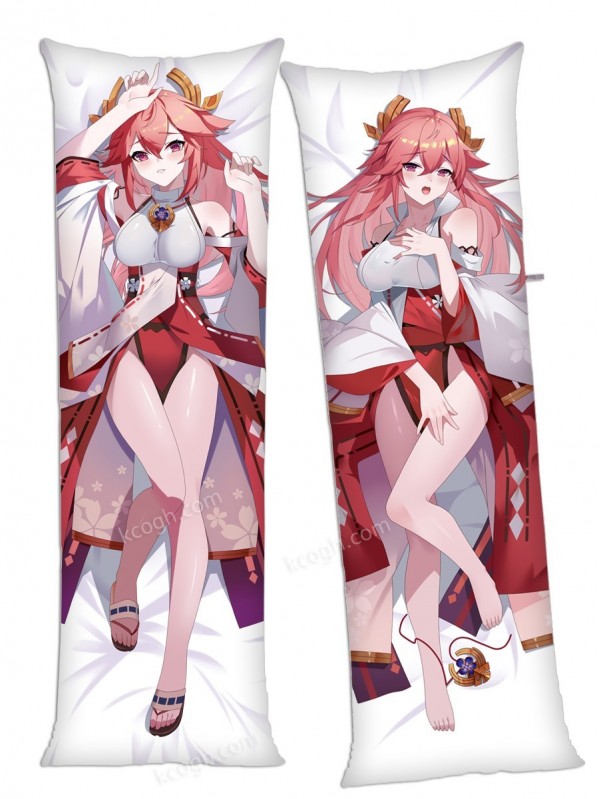 Genshin Impact Yae Miko Anime Body Pillow Case japanese love pillows for sale