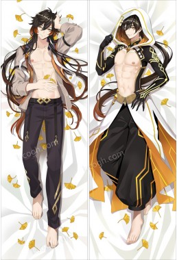 ZhongLi Genshin Impact Anime Dakimakura Japanese Hugging Body PillowCase