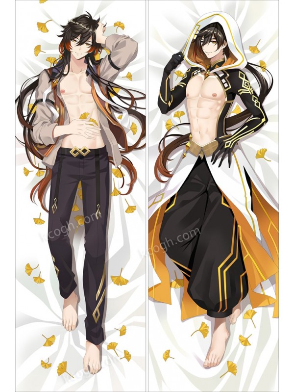 ZhongLi Genshin Impact Anime Dakimakura Japanese Hugging Body PillowCase