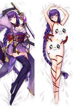 Genshin Impact Raiden Shogun Baal Anime Body Pillow Case japanese love pillows