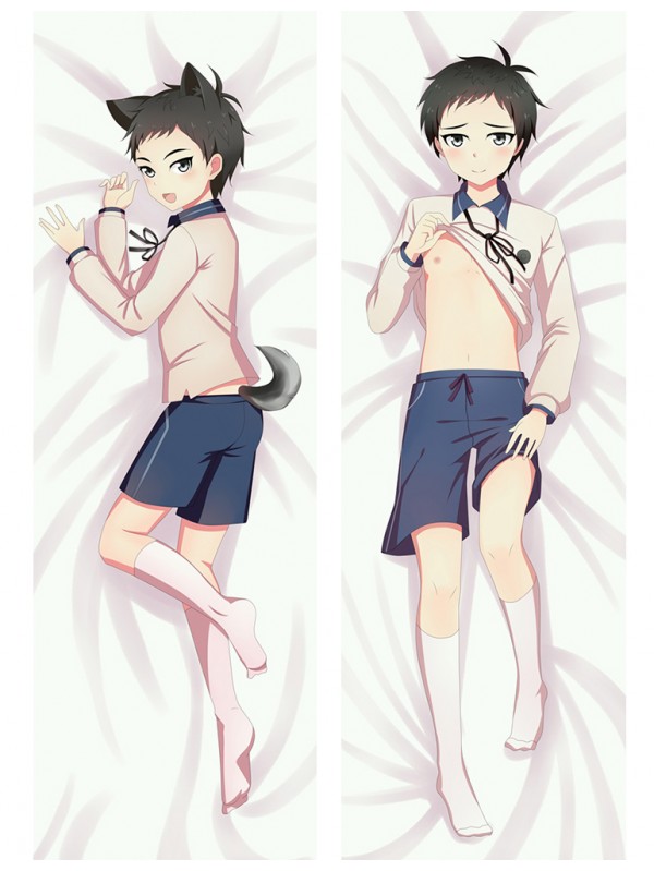 Cute Neko Boy Male Anime Dakimakura Japanese Hugging Body Pillow Cover