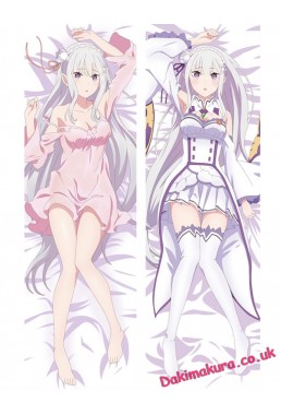 Emilia - Re Zero Anime Dakimakura Japanese Hugging Body Pillow Cover