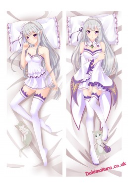 Emilia - Re Zero Anime Dakimakura Japanese Love Body Pillow Cover